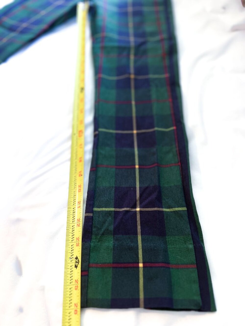 GRETCHEN SCOTT gripeless pull on pants in green plaid holiday Medium - Picture 15 of 16